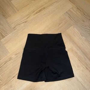 aerie High-Waist Black Active Shorts
